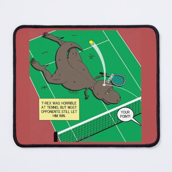Item preview, T-Rex Tennis designed and sold by Out to Lunch Cartoons and More.
