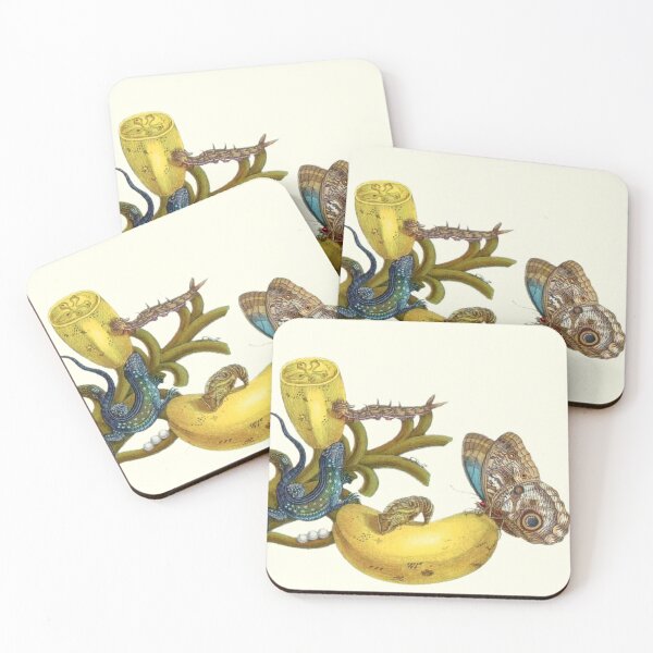 Item preview, Antique scientific illustration of animals in a banana plant designed and sold by scientiafemina.