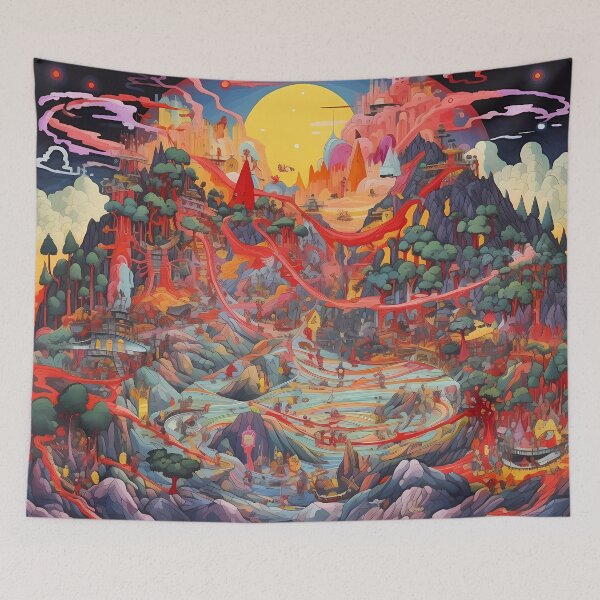 Item preview, Vibrant Dreamlike Abstract Sunset designed and sold by Onnnit.