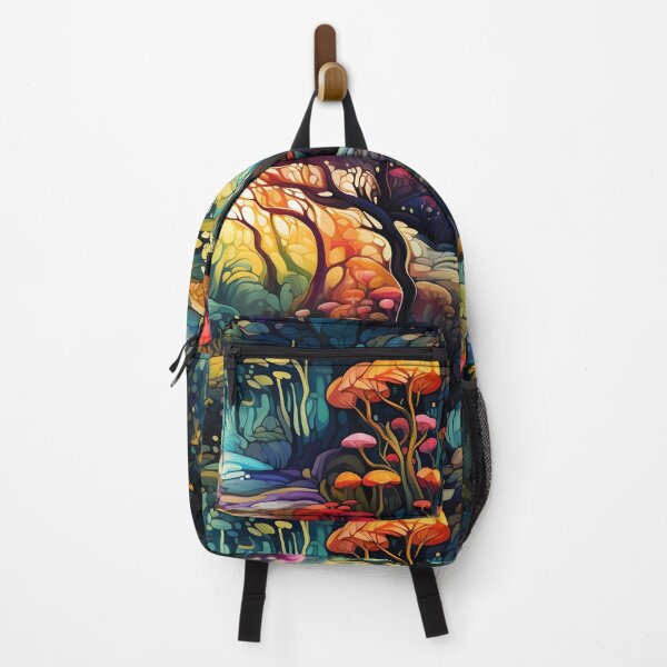Item preview, Trippy Retro Mushroom Forest designed and sold by CherryPocket.