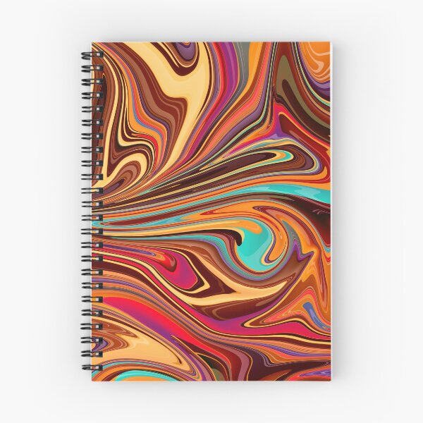 Item preview, Retro colorful liquid paint marble pattern designed and sold by 1Celery.