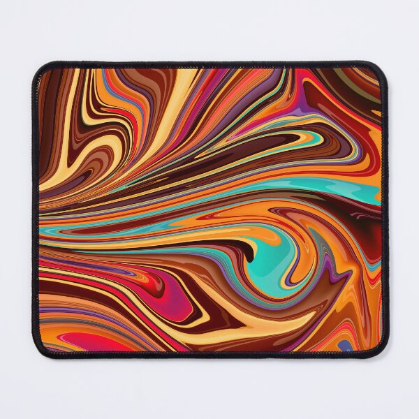 Item preview, Retro colorful liquid paint marble pattern designed and sold by 1Celery.