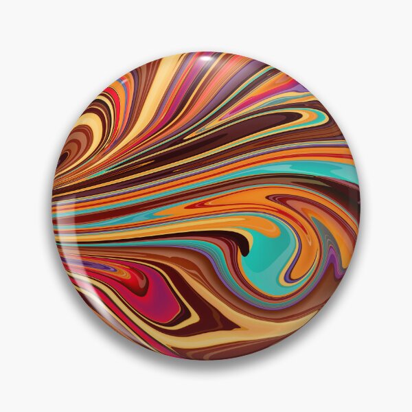 Item preview, Retro colorful liquid paint marble pattern designed and sold by 1Celery.