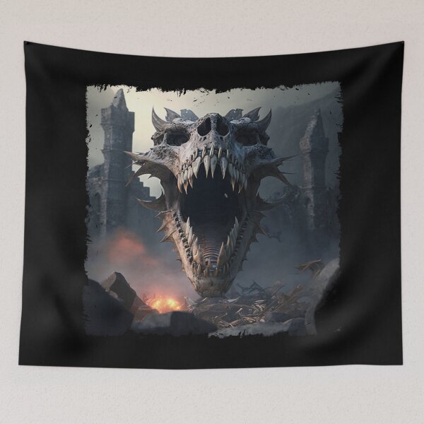 Item preview, Dragon Skull, Digital Art. designed and sold by Xylos247.