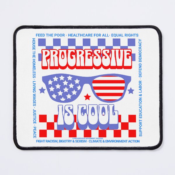 Item preview, PMD00986 Progressive Movement Designs Progressive is Cool patriotic American flag sunglasses design shows you support democracy progressive goals for Progressives Democrats Independents Liberals designed and sold by ProgressiveLeft.