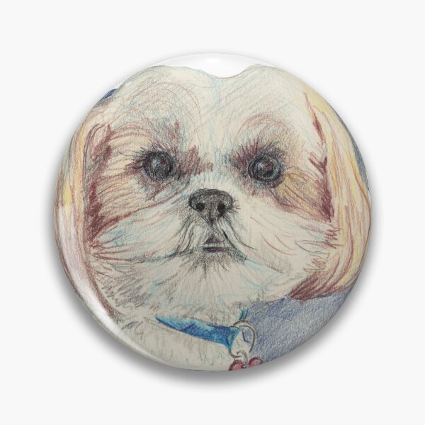 Item preview, Jojo, Malshi puppy portrait in pencil designed and sold by HelenDBVickers.