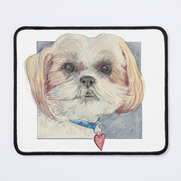 Item preview, Jojo, Malshi puppy portrait in pencil designed and sold by HelenDBVickers.
