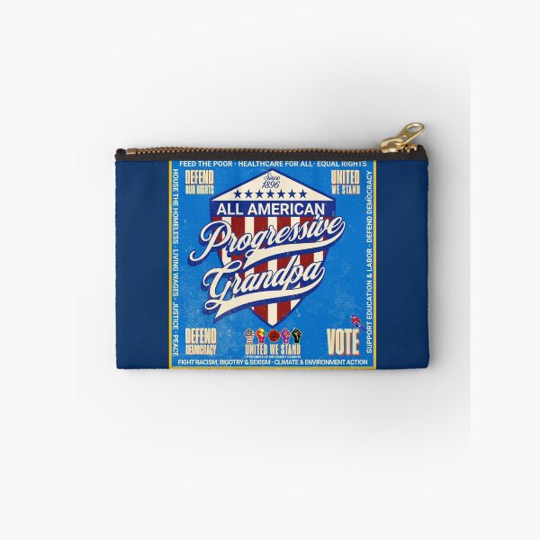 Item preview, PMD00988 Progressive Movement Designs vintage patriotic American flag All American Progressive Grandpa design shows you support democracy progressive goals for Progressives Democrats Independents designed and sold by ProgressiveLeft.