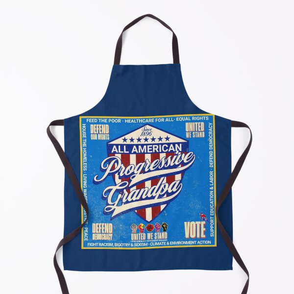 Item preview, PMD00988 Progressive Movement Designs vintage patriotic American flag All American Progressive Grandpa design shows you support democracy progressive goals for Progressives Democrats Independents designed and sold by ProgressiveLeft.