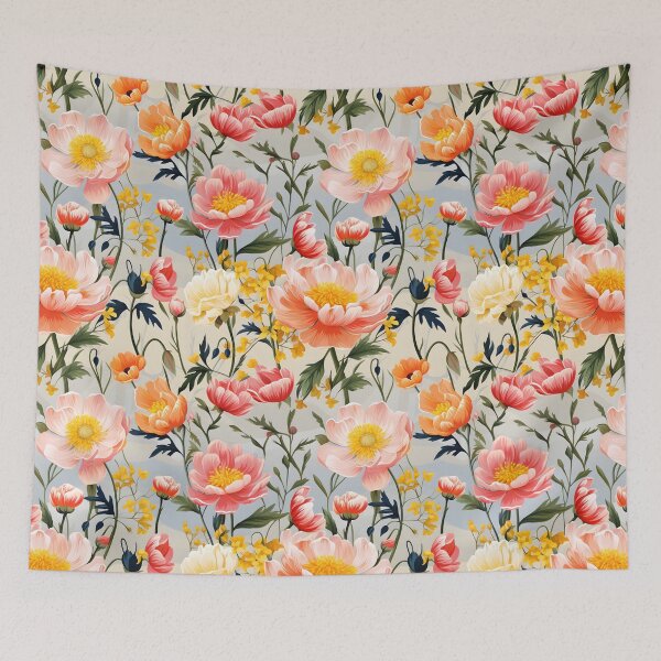 Item preview, Bright and Airy Whimsical Floral Poppy Pattern designed and sold by CherryPocket.