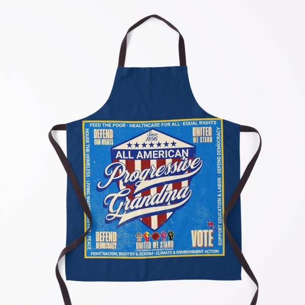 Item preview, PMD00989 Progressive Movement Designs vintage patriotic American flag All American Progressive Grandma design shows you support democracy progressive goals for Progressives Democrats Independents designed and sold by ProgressiveLeft.