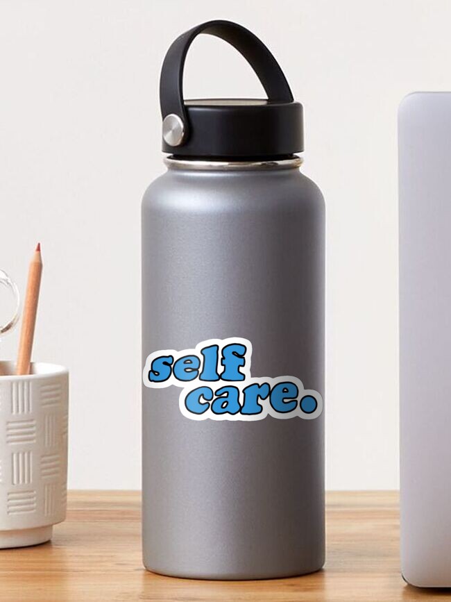 Thumbnail 1 of 3, Sticker, Self care. designed and sold by swimchick36.