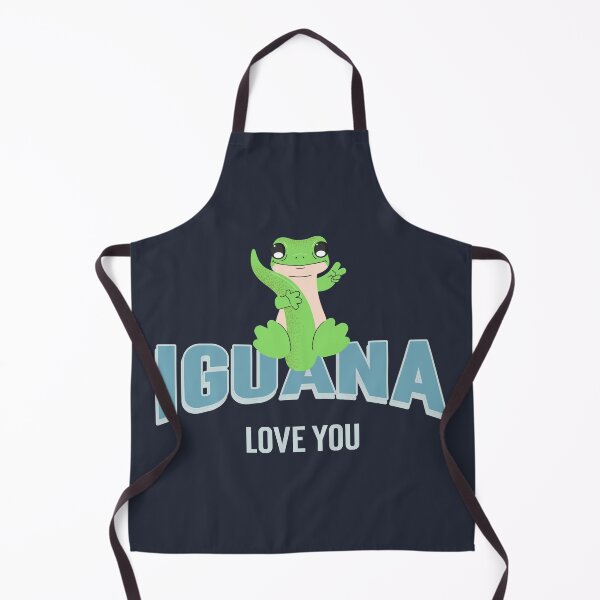 Aperçu de l'œuvre Iguane t'aime | Cadeau d'amant de lézard de reptile mignon drôle d'iguane reptilien créée et vendue par lildoodleshirts.