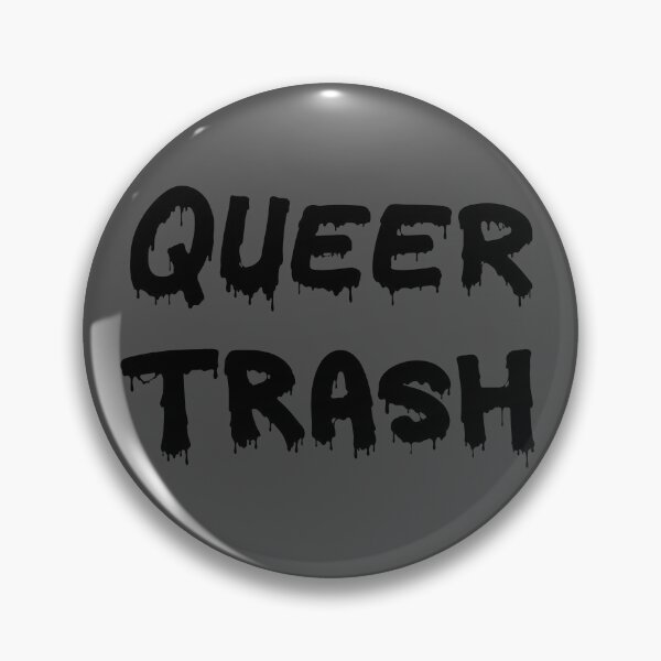 Artikelvorschau, QUEER TRASH (schwarzer Text) entworfen und verkauft von Hanged Hare Studio.