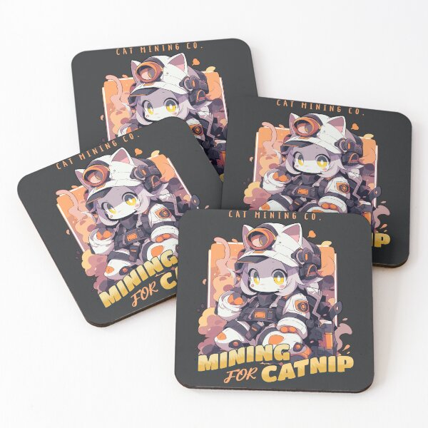 Aperçu de l'œuvre Cat Mining Co. créée et vendue par Chibi Cat Art Corner.