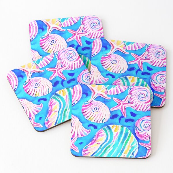 Item preview, Seashells and starfish designed and sold by SophieClimaArt.