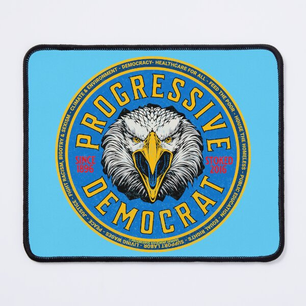 Item preview, PMD00991 Progressive Movement Designs Progressive Democrat vintage patriotic American bald eagle design shows you support democracy progressive goals for Progressives Democrats Liberals designed and sold by ProgressiveLeft.