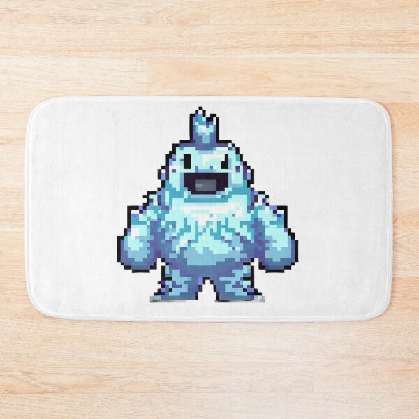 Item preview, Happy ice golem pixel art designed and sold by PexelBoi.