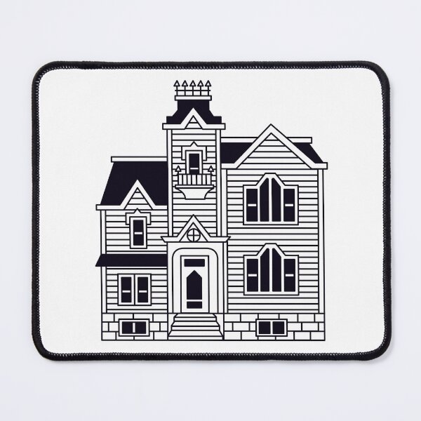 Item preview, Black and white victorian house designed and sold by marco2r.