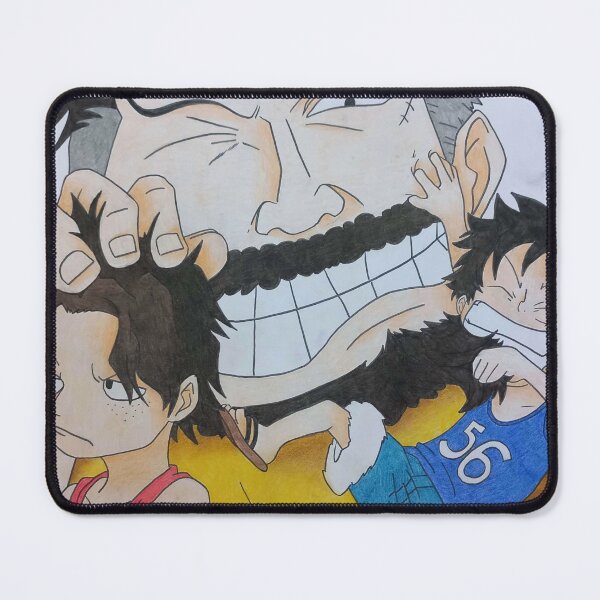 Item preview, Disegno a mano con matite di Portuguese D. Ace , Monkey D. Rufy e Garp Monkey D. personaggio dell'anime/manga One Piece designed and sold by MinaSenpai.