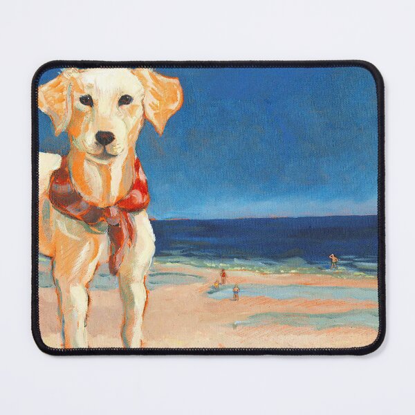 Item preview, Yellow Lab Spends the Day at the Beach designed and sold by HelenDBVickers.
