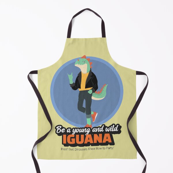 Aperçu de l'œuvre Soyez un iguane jeune et sauvage | Amant de reptiles pour animaux de compagnie de lézard drôle d'humour créée et vendue par lildoodleshirts.