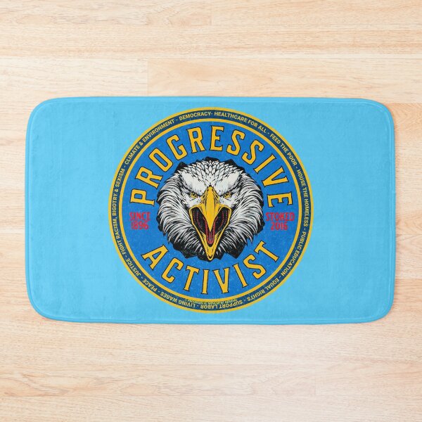 Item preview, PMD00992 Progressive Movement Designs Progressive Activist vintage patriotic American bald eagle design shows you support democracy progressive goals for Progressives Democrats Liberals designed and sold by ProgressiveLeft.