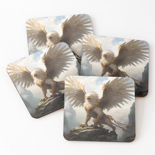 Item preview, The Winged Guardian: Majestic Griffin Protecting a Hidden Treasure High on the Mountain. designed and sold by InsaneLEDP.