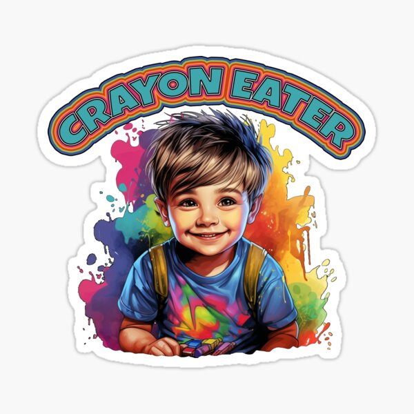 Funny Kids Crayons Clothing For Artists - I Eat Crayons SVG Files –  creativeusarts