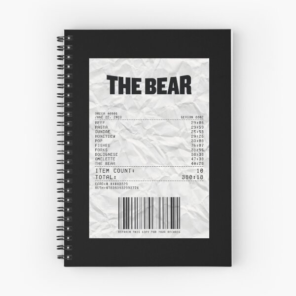 Item preview, The Bear Season 2 Receipt designed and sold by d-obsession-k.