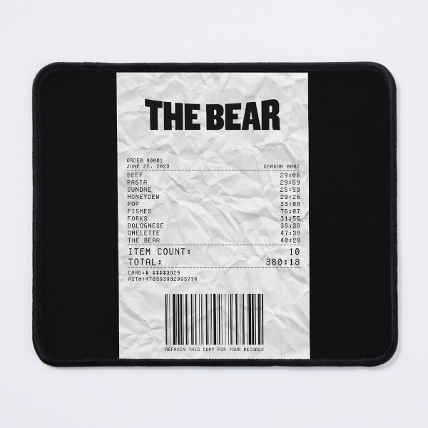 Item preview, The Bear Season 2 Receipt designed and sold by d-obsession-k.