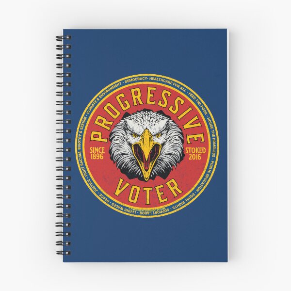 Item preview, PMD00993 Progressive Movement Designs Progressive Voter vintage patriotic American bald eagle design shows you support democracy progressive goals for Progressives Democrats Liberals designed and sold by ProgressiveLeft.