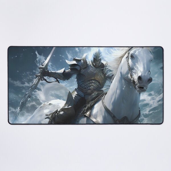 Item preview, Epic Battle: Battleship Knight vs Sea Creature in Fantasy Illustration. designed and sold by InsaneLEDP.