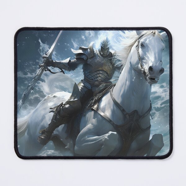 Item preview, Epic Battle: Battleship Knight vs Sea Creature in Fantasy Illustration. designed and sold by InsaneLEDP.
