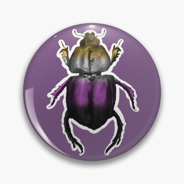 Item preview, Non-Binary Beetle Ink Design designed and sold by felixgothcat.