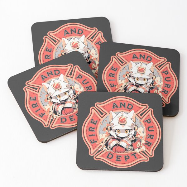 Item preview, Fire And Purr Dept designed and sold by Chibi Cat Art Corner.