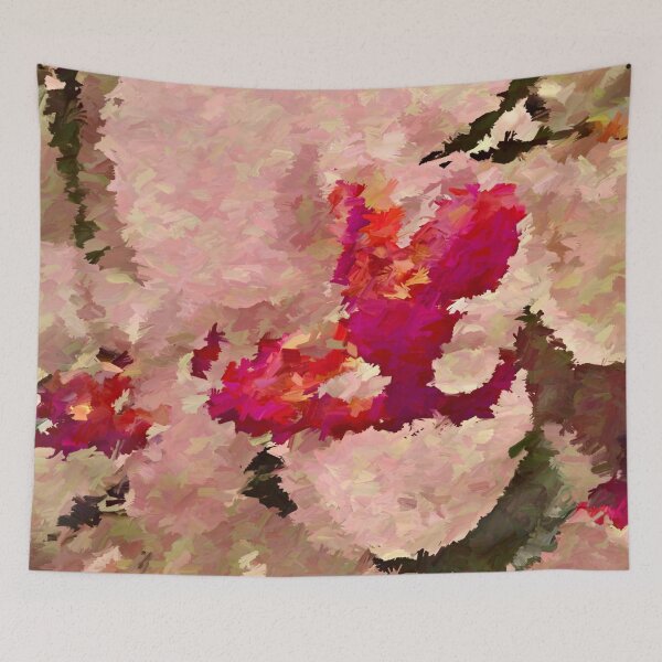 Item preview, Red and White Orchid Abstract designed and sold by Dana Roper.