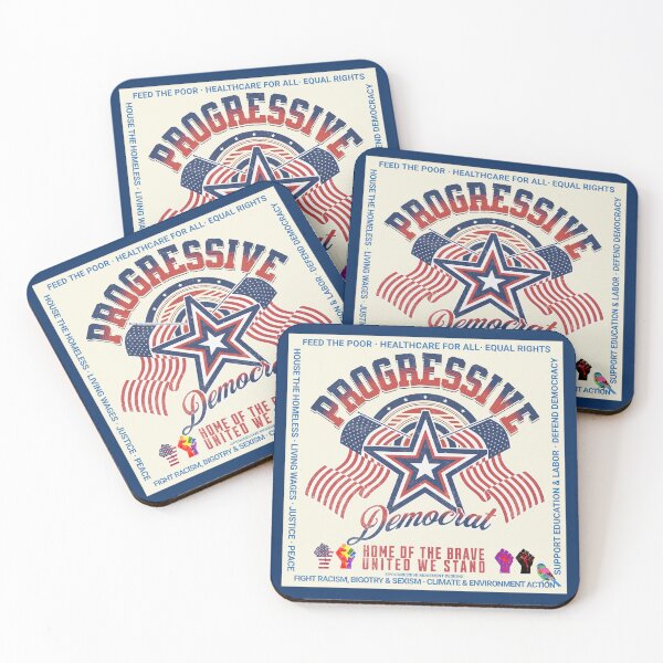 Item preview, PMD00994 Progressive Movement Designs vintage patriotic American flag  Progressive Democrat design shows you support democracy progressive goals for Progressives Democrats Liberals designed and sold by ProgressiveLeft.