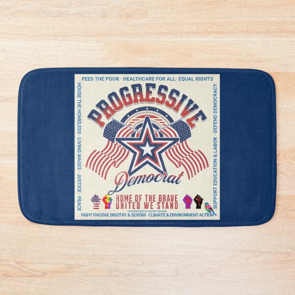Item preview, PMD00994 Progressive Movement Designs vintage patriotic American flag  Progressive Democrat design shows you support democracy progressive goals for Progressives Democrats Liberals designed and sold by ProgressiveLeft.