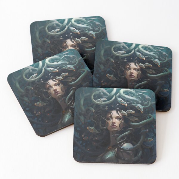 Item preview, The Epic Battle: Brave Warriors Face the Medusa in a Dangerous Battle for Riches and Glory. designed and sold by InsaneLEDP.