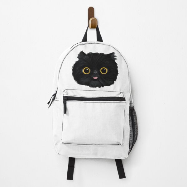 Item preview, Black Persian cat acrylic/digital artwork designed and sold by Funsize-Art.