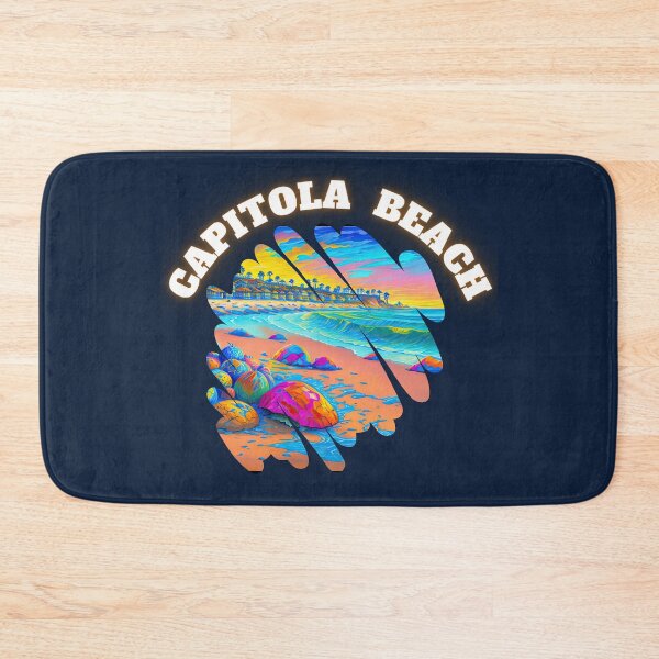 Item preview,  "Capitola Beach: Serene Coastal Vibes, Relaxing Design for Beach Lovers and Nature Enthusiasts" designed and sold by RvinJo8.