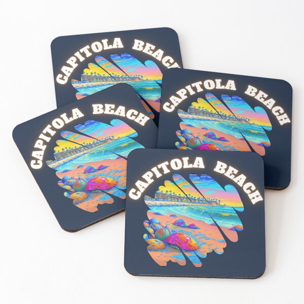 Item preview,  "Capitola Beach: Serene Coastal Vibes, Relaxing Design for Beach Lovers and Nature Enthusiasts" designed and sold by RvinJo8.