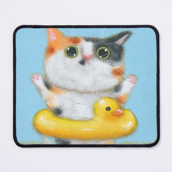 Item preview, Rubber Ducky Kitty 2 designed and sold by KilkennyCat Art.