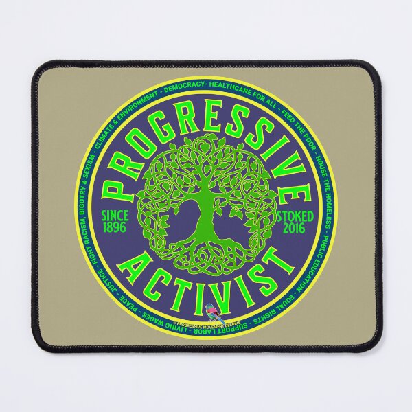Item preview, PMD00997 Progressive Movement Designs Progressive Activist vintage green tree design shows you support democracy progressive goals for Progressives Democrats Liberals Environmentalists designed and sold by ProgressiveLeft.