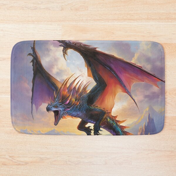 Item preview, Iridescent Scaled Dragon: Fantastic Art of a Mythical Creature in a Mountainous Landscape. designed and sold by InsaneLEDP.
