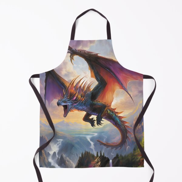 Item preview, Iridescent Scaled Dragon: Fantastic Art of a Mythical Creature in a Mountainous Landscape. designed and sold by InsaneLEDP.
