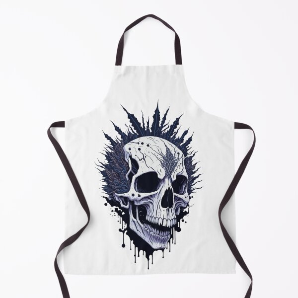 Item preview, Calavera con plumas oscuras designed and sold by TrickstersTrove.