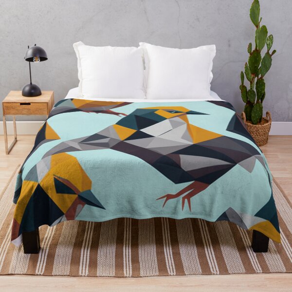 Item preview, Alternate Geometric Bird Sketch Design Pattern Print designed and sold by randomtdesigns.