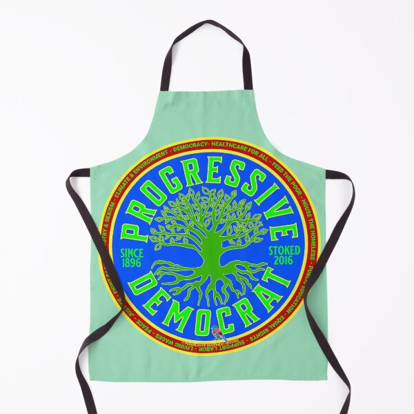 Item preview, PMD00999 Progressive Movement Designs Progressive Democrat vintage green tree design on blue shows you support democracy progressive goals for Progressives Democrats Liberals Environmentalists designed and sold by ProgressiveLeft.